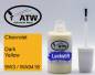 Preview: Chevrolet, Dark Yellow, 9W3 / WA9418: 20ml Lackstift, von ATW Autoteile West.